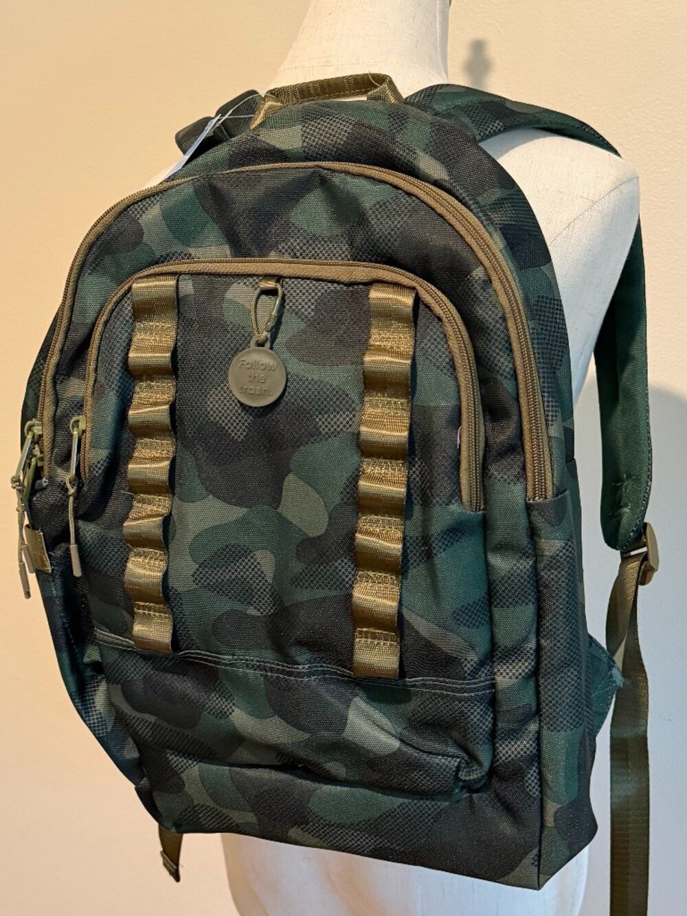 Target Ecotech Logan Camo Backpack NWT Laptop School Bag Green